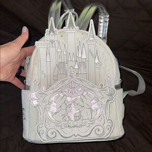 Disney  Enchanted Castle Backpack - Silver and White